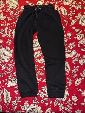 H&M Black Joggers with drawstring & pockets, Size Small
